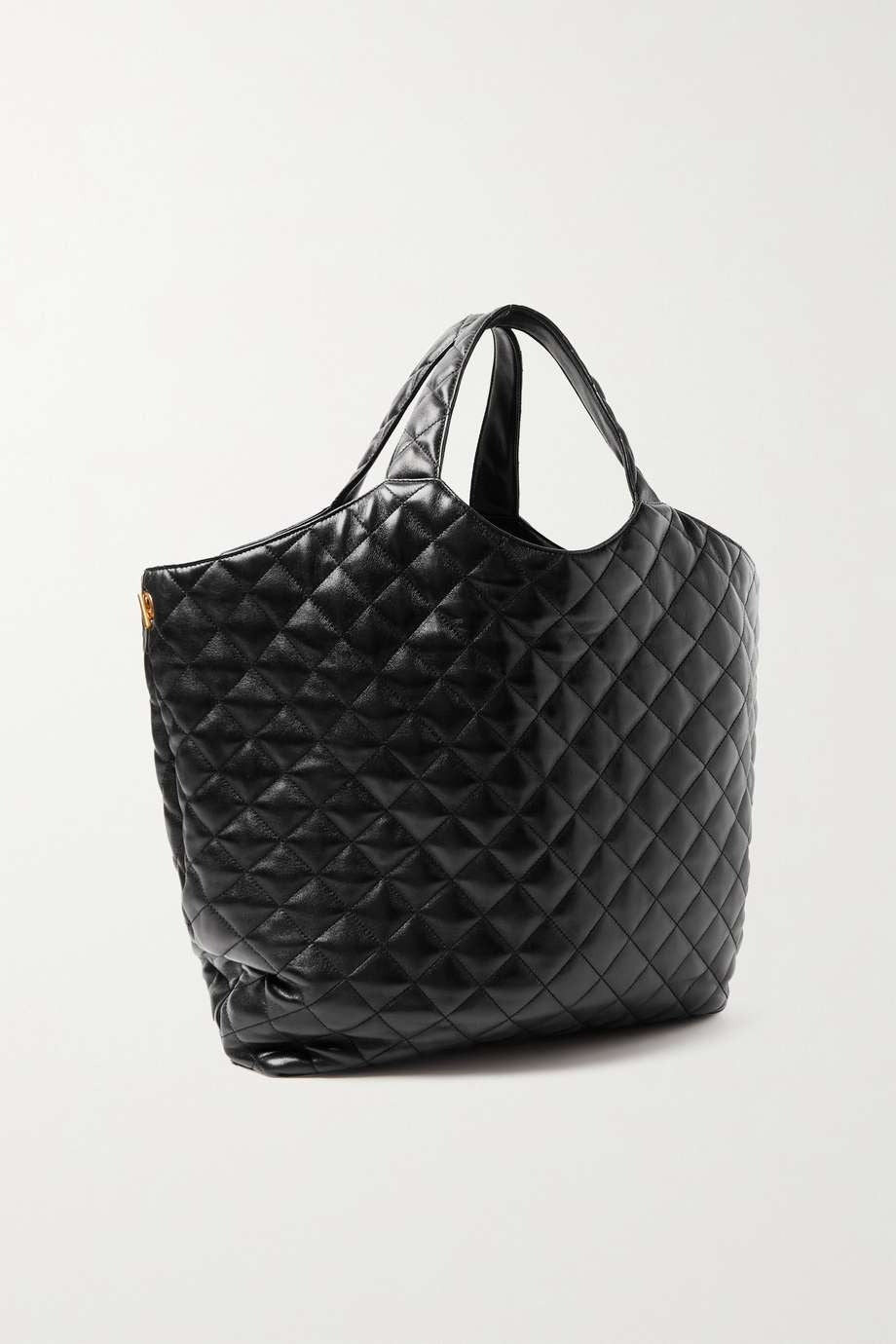 Saint Laurent Icare Extra Large Embellished Quilted Leather Tote - Black