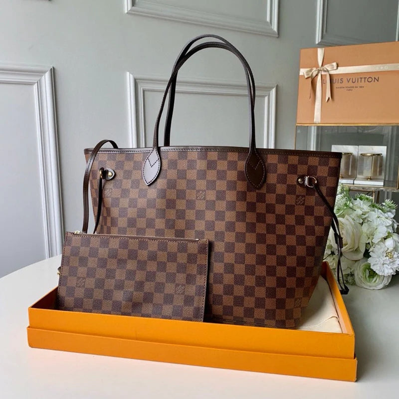 Louis Vuitton Ebene Monogram Leather Bag - Khaki