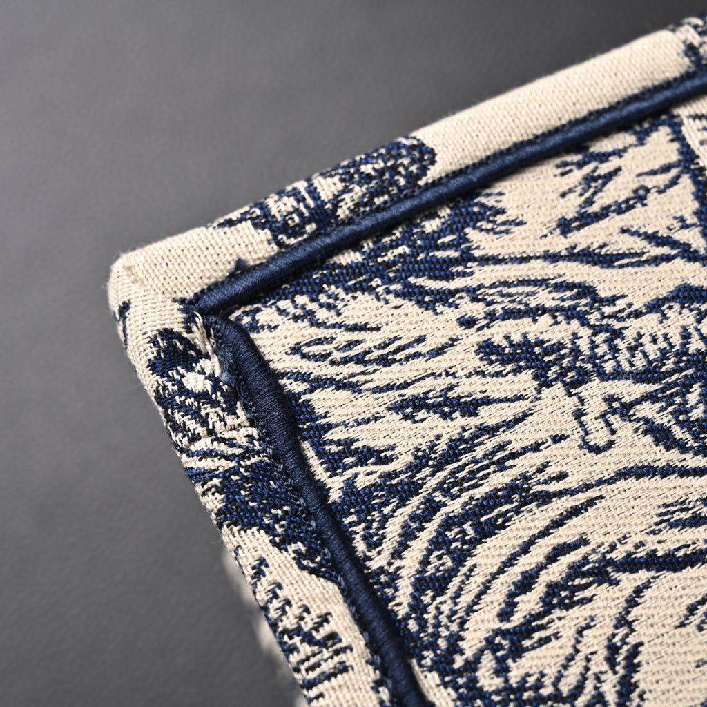 Dior Book Tote Bag – Blue Toile De Jouy Embroidery - Blue with Toile De Jouy Pattern