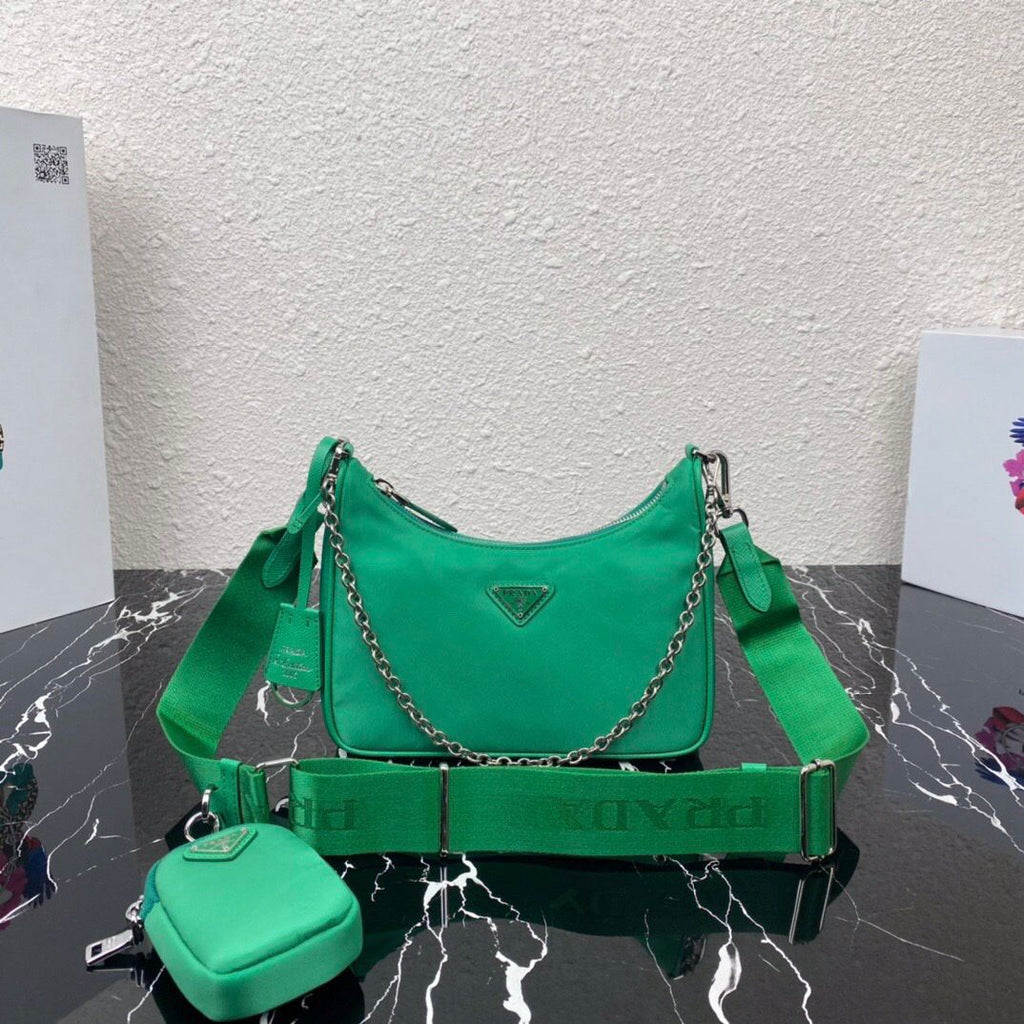 Prada Re-Edition 2005 Nylon Bag Mint Green