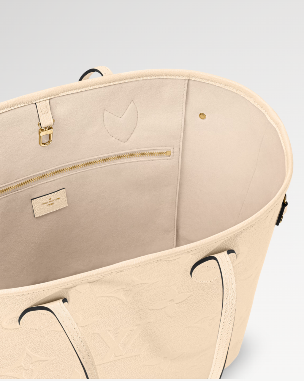 Louis Vuitton Neverfull MM Crème Beige Tote Bag