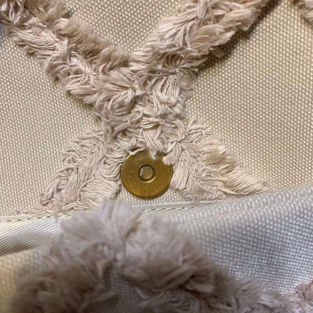 Chanel 19 Medium Denim Flap Bag Beige